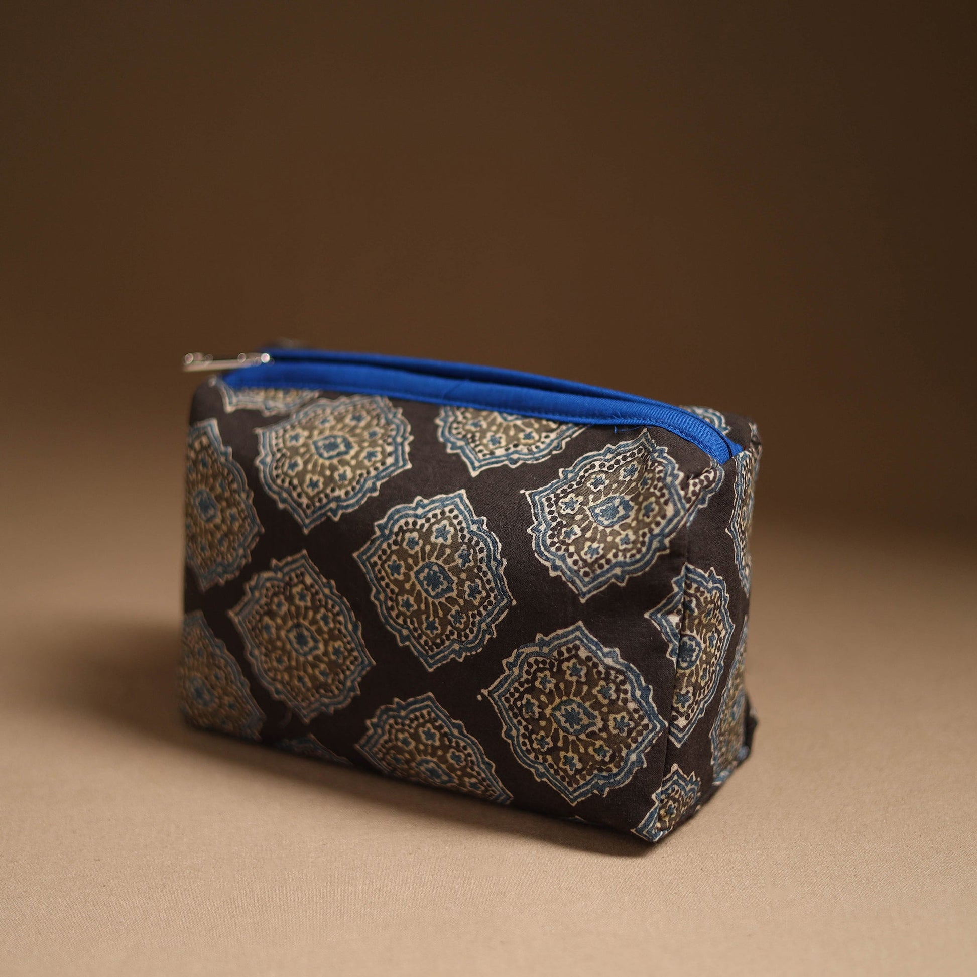 Black - Handmade Cotton Toiletry Pouch 03