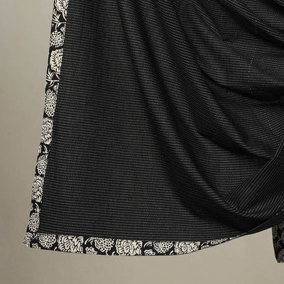 Black - 3pc Cotton Jahota Print Kurta with Plain Dupatta 16