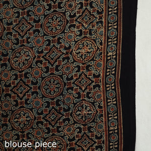 Multicolor - Ajrakh Block Printed Cotton Saree