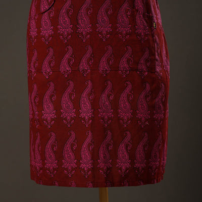 Bagh Block Printed Cotton Apron with Pocket 30