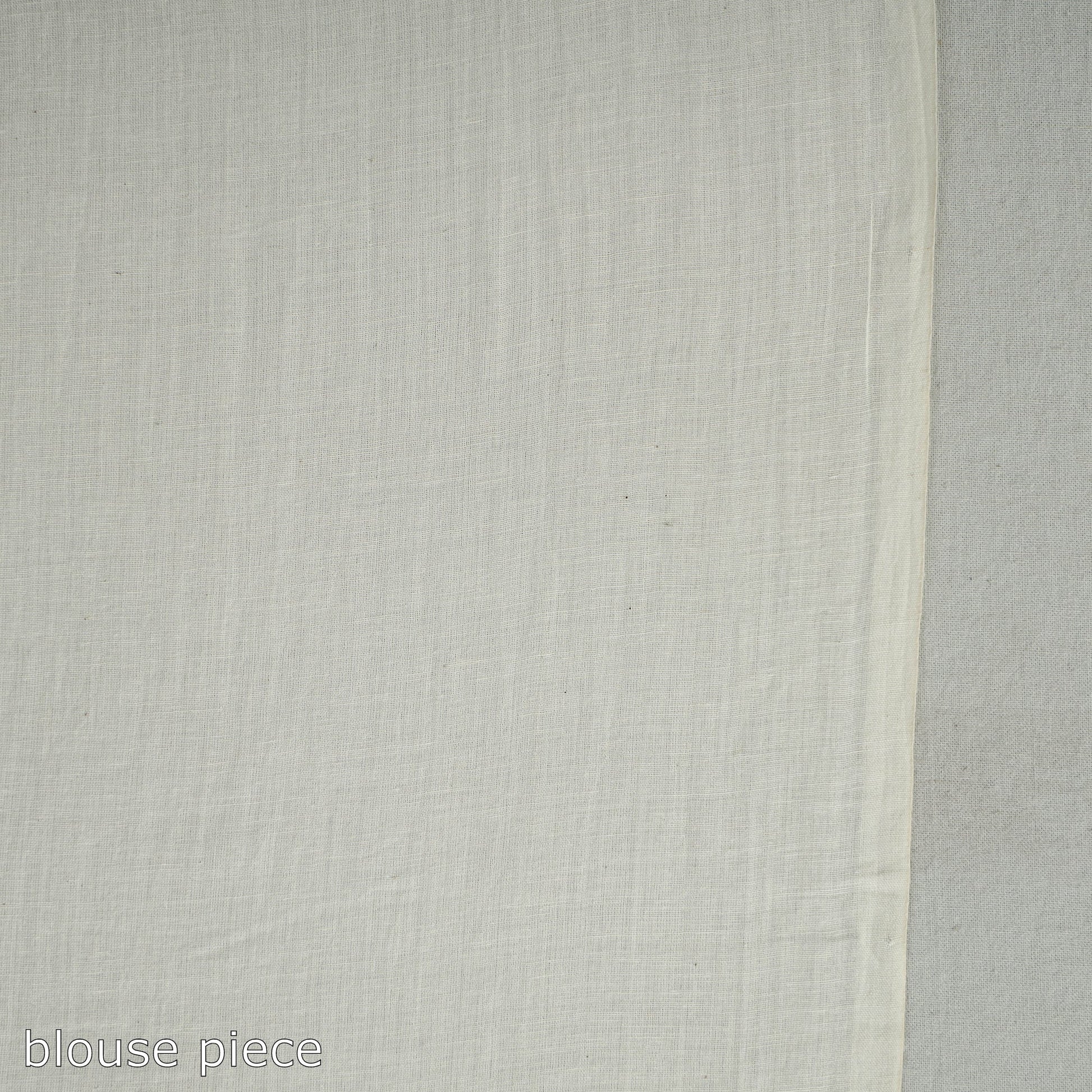Beige - Handloom Cotton Phulia Jamdani Saree with Tassels 05