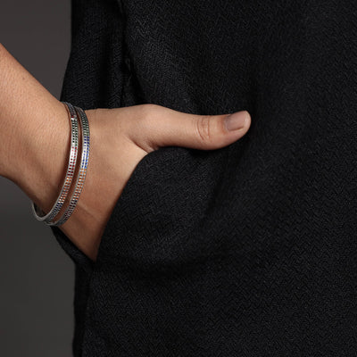 Black - Kumaun Handwoven Straight Merino Woolen Kurta