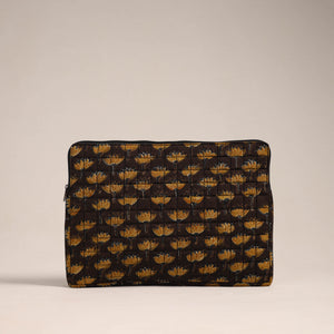 Brown - Handcrafted Quilted Laptop Sleeve (11 x 16 in) 01