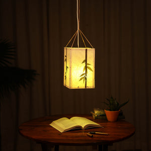 Bamboo Art Work Hanging Lamp Shade