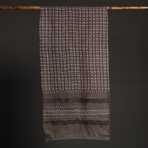 Brown - Akola Hand Block Printed Pure Woolen Stole