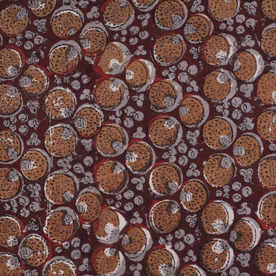 Brown - Dabu Bagru Block Print Cotton Fabric