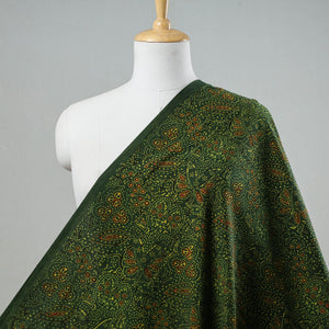 Green - Ajrakh Block Printed Cotton Fabric