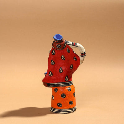Doll - Madhubani Handpainted Paper Mache Home Decor Item