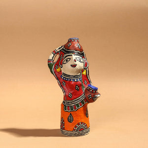 Doll - Madhubani Handpainted Paper Mache Home Decor Item
