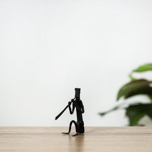 Bastar Tribal Wrought Iron Man Music Stand