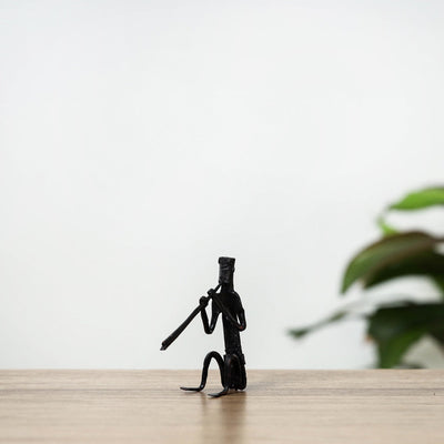 Bastar Tribal Wrought Iron Man Music Stand