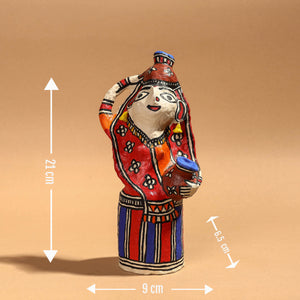 Doll - Madhubani Handpainted Paper Mache Home Decor Item