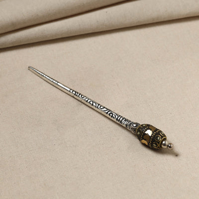 Antique Finish Oxidised German Silver Juda Stick