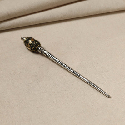 Antique Finish Oxidised German Silver Juda Stick