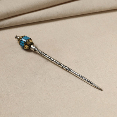 Antique Finish Oxidised German Silver Juda Stick