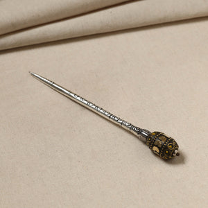 Antique Finish Oxidised German Silver Juda Stick