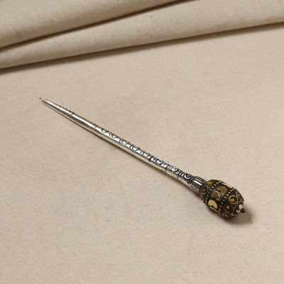 Antique Finish Oxidised German Silver Juda Stick