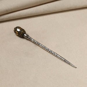 Antique Finish Oxidised German Silver Juda Stick