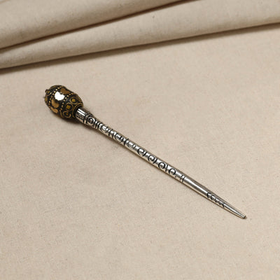 Antique Finish Oxidised German Silver Juda Stick