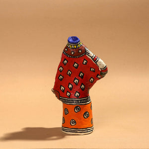 Doll - Madhubani Handpainted Paper Mache Home Decor Item
