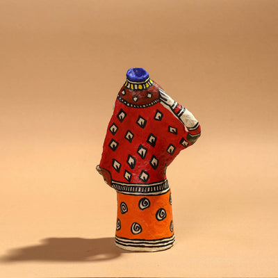 Doll - Madhubani Handpainted Paper Mache Home Decor Item