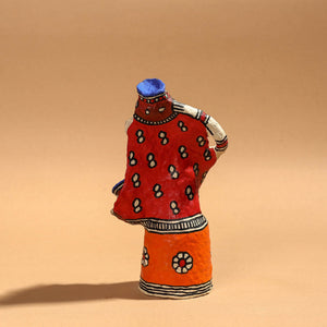Doll - Madhubani Handpainted Paper Mache Home Decor Item