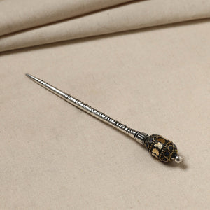 Antique Finish Oxidised German Silver Juda Stick