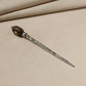 Antique Finish Oxidised German Silver Juda Stick