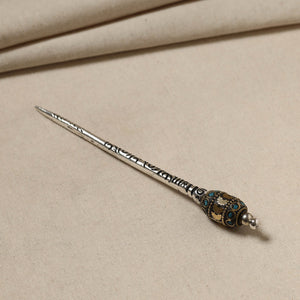 Antique Finish Oxidised German Silver Juda Stick