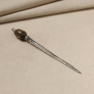 Antique Finish Oxidised German Silver Juda Stick