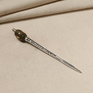 Antique Finish Oxidised German Silver Juda Stick
