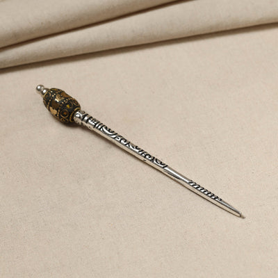 Antique Finish Oxidised German Silver Juda Stick