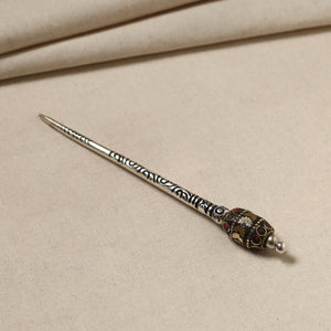 Antique Finish Oxidised German Silver Juda Stick