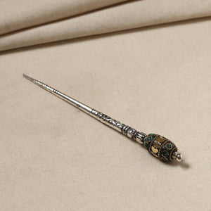 Antique Finish Oxidised German Silver Juda Stick