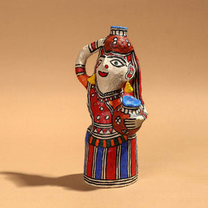 Doll - Madhubani Handpainted Paper Mache Home Decor Item