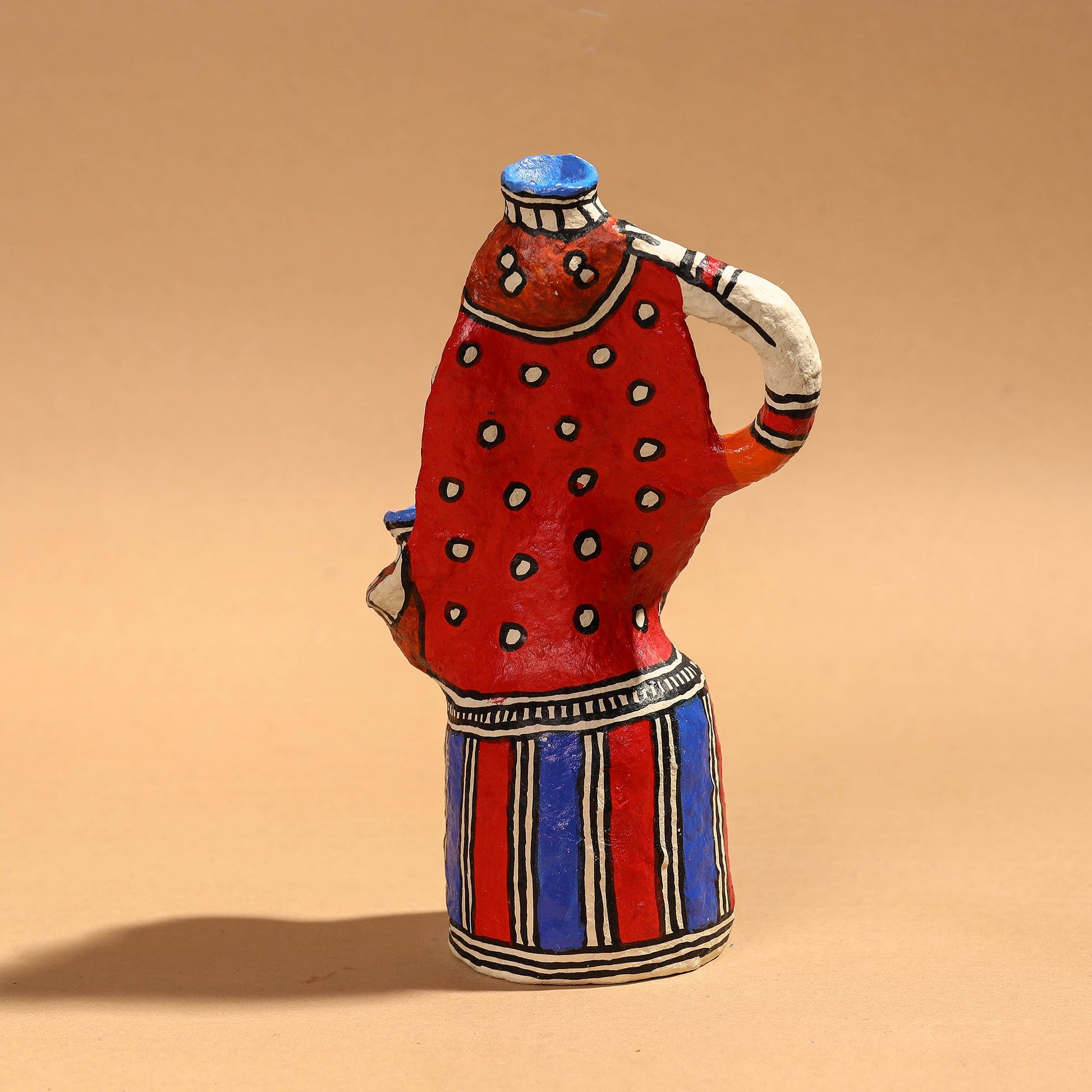 Doll - Madhubani Handpainted Paper Mache Home Decor Item