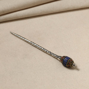 Antique Finish Oxidised German Silver Juda Stick