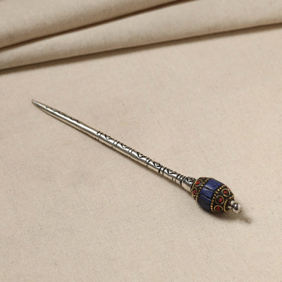 Antique Finish Oxidised German Silver Juda Stick