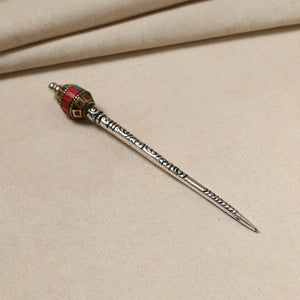 Antique Finish Oxidised German Silver Juda Stick