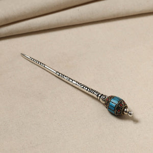 Antique Finish Oxidised German Silver Juda Stick