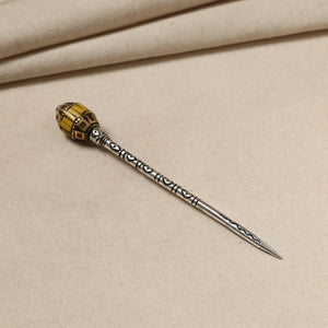 Antique Finish Oxidised German Silver Juda Stick