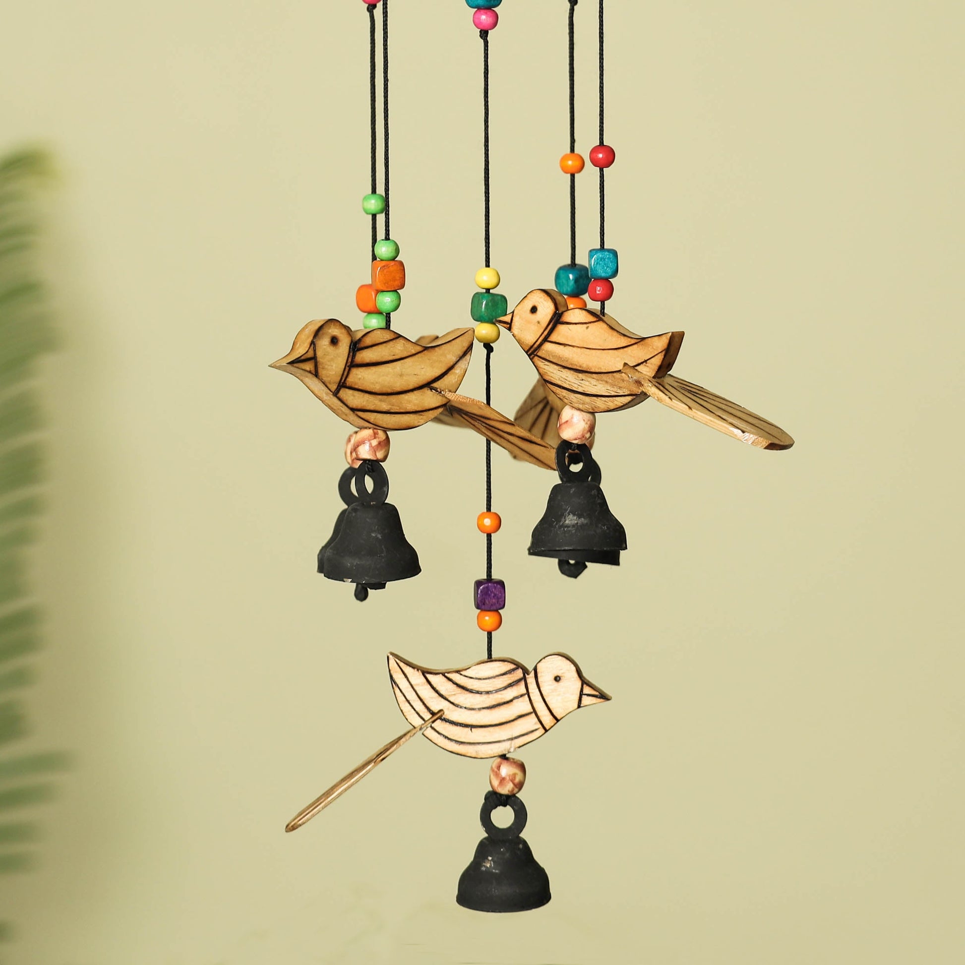 Bird - Hand Carved Khamhar Wood Jhoomar / Hanging