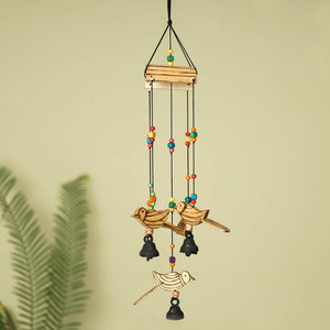 Bird - Hand Carved Khamhar Wood Jhoomar / Hanging