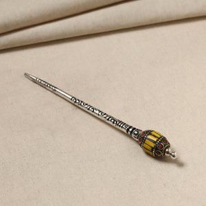 Antique Finish Oxidised German Silver Juda Stick