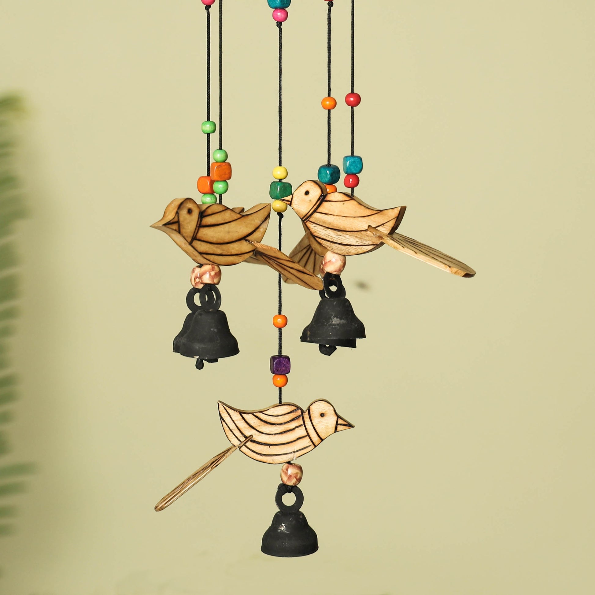 Bird - Hand Carved Khamhar Wood Jhoomar / Hanging