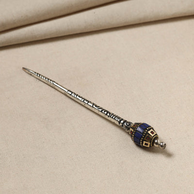 Antique Finish Oxidised German Silver Juda Stick