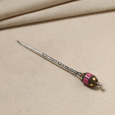 Antique Finish Oxidised German Silver Juda Stick