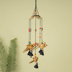 Bird - Hand Carved Khamhar Wood Jhoomar / Hanging