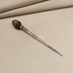 Antique Finish Oxidised German Silver Juda Stick