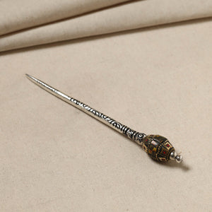 Antique Finish Oxidised German Silver Juda Stick